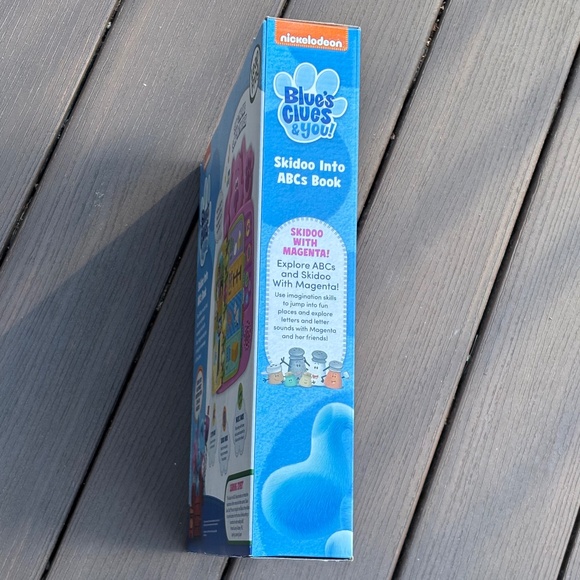 Leap Frog Blue's Clues Pink Skidoo Intro to ABCs Letter Book Interactive Sounds - Picture 5 of 6